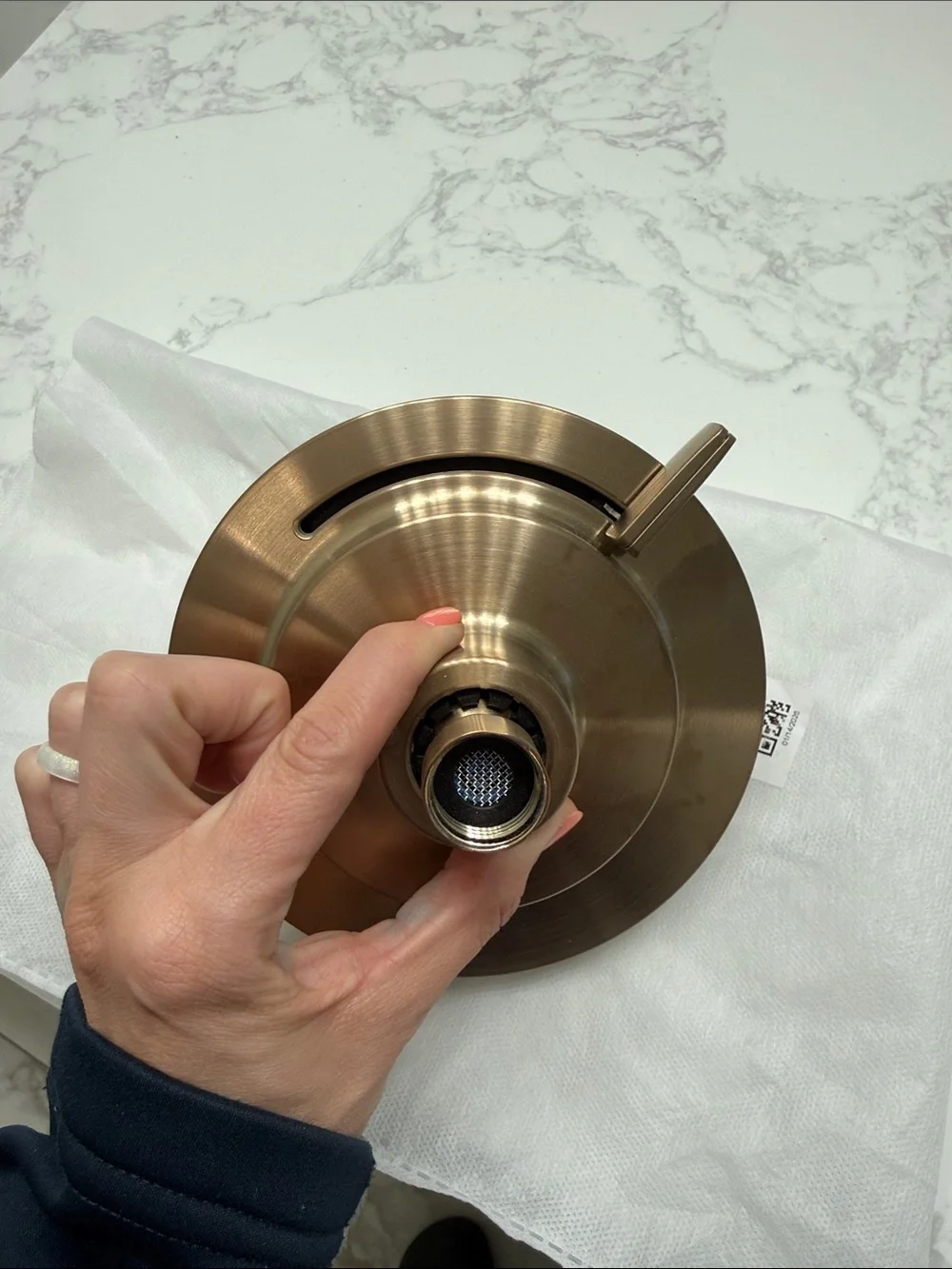 Delta Brushed Bronze Round Rain Showerhead